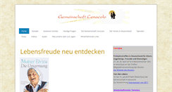 Desktop Screenshot of cenacolo.de