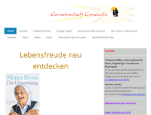 Tablet Screenshot of cenacolo.de